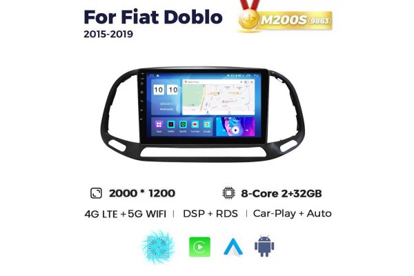 Штатная магнитола для Fiat Doblo 15-21 Resonance M200 2K