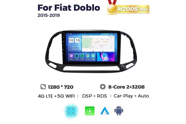 Штатная магнитола для Fiat Doblo 15-21 Resonance M200 HD