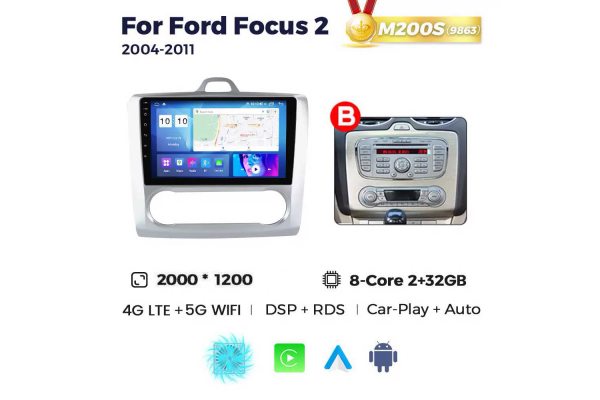 Штатна магнітола для Ford Focus 04-11 Resonance M200 2K