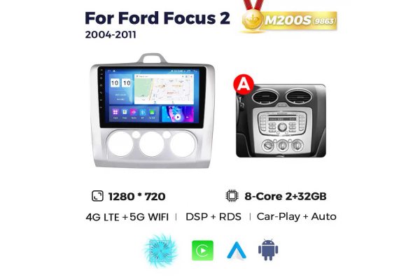 Штатна магнітола для Ford Focus 04-11 Resonance M200 HD