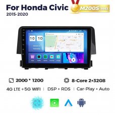 Штатна магнітола для Honda Civic 15-20 Resonance M200 2K