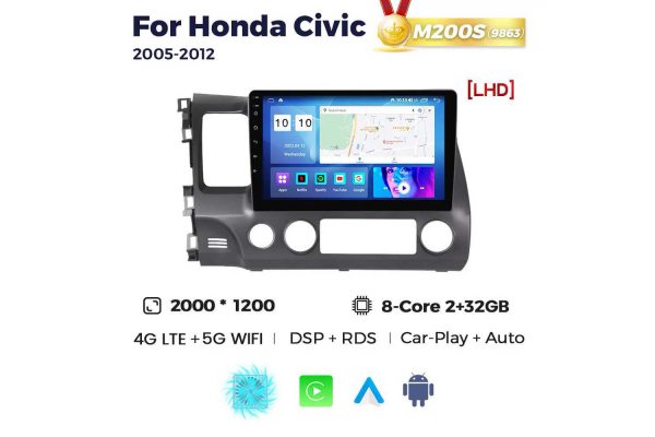 Штатна магнітола для Honda Civic 05-12 Resonance M200 2K