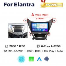 Штатная магнитола для Hyundai Elantra 11-13 Resonance M200 2K (A)