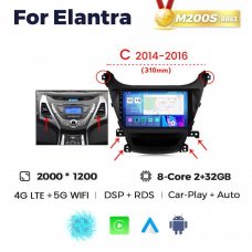 Штатная магнитола для Hyundai Elantra 11-13 Resonance M200 2K (C)