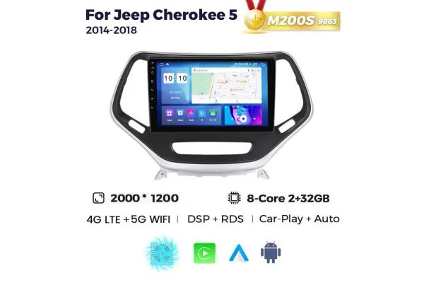 Штатная магнитола для Jeep Cherokee 14-18 Resonance M200 2K