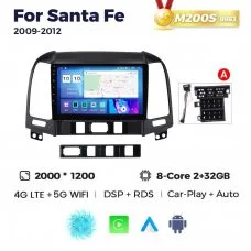 Штатная магнитола для Hyundai Santa Fe 06-12 Resonance M200 2K