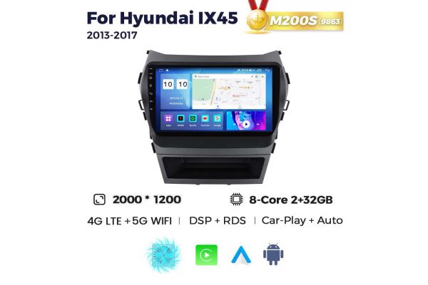 Штатна магнітола для Hyundai Santa Fe (ix45) 13-17 Resonance M200 2K
