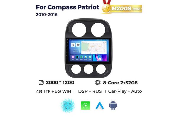 Штатна магнітола для Jeep Compass 09-15 Resonance M200 2K