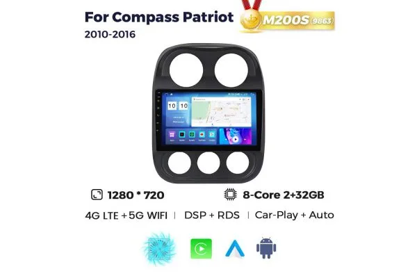 Штатная магнитола для Jeep Compass 09-15 Resonance M200 HD