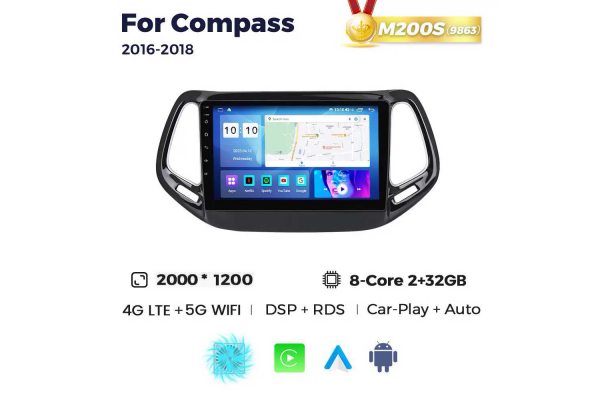 Штатна магнітола для Jeep Compass 16-18 Resonance M200 2K