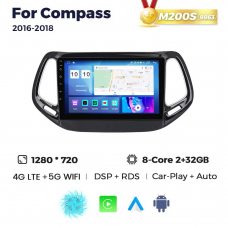 Штатная магнитола для Jeep Compass 16-18 Resonance M200 HD