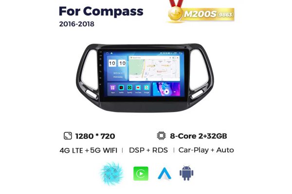 Штатная магнитола для Jeep Compass 16-18 Resonance M200 HD