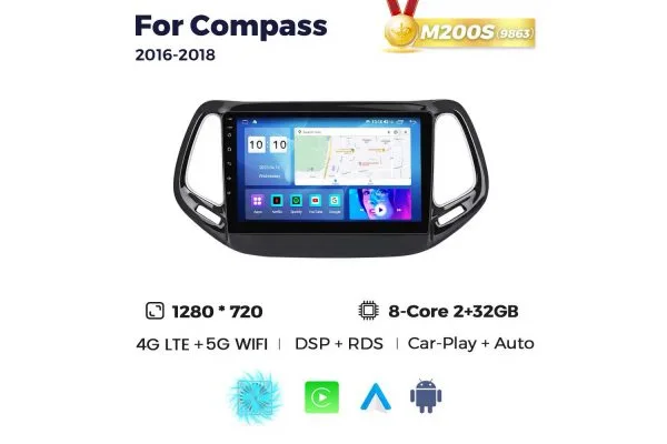 Штатна магнітола для Jeep Compass 16-18 Resonance M200 HD