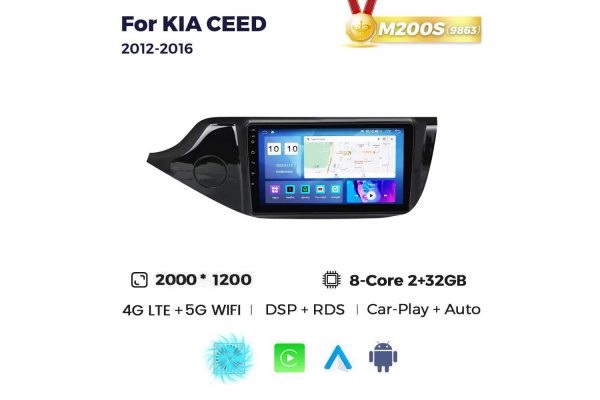 Штатна магнітола для Kia Ceed 12-16 Resonance M200 2K