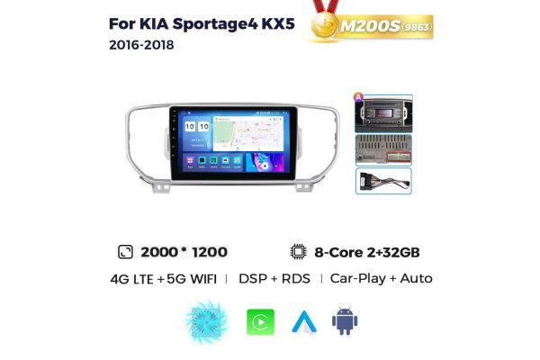 Штатная магнитола для Kia Sportage 16-18 Resonance M200 2K