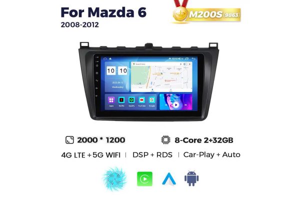 Штатна магнітола для Mazda 6 08-12 Resonance M200 2K