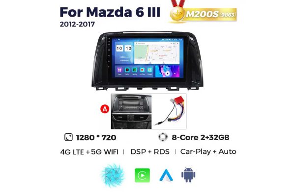 Штатна магнітола для Mazda 6 12-17 Resonance M200 HD