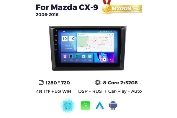 Штатная магнитола для Mazda CX-9 06-16 Resonance M200 HD