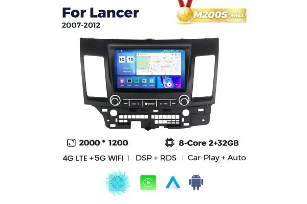 Штатная магнитола для Mitsubishi Lancer 07-12 Resonance M200 2K