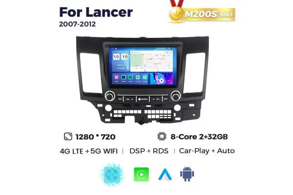 Штатна магнітола для Mitsubishi Lancer 07-12 Resonance M200 HD