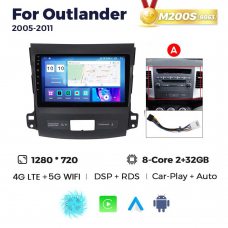 Штатная магнитола для Mitsubishi Outlander 06-12 Resonance M200 HD