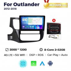 Штатная магнитола для Mitsubishi Outlander 12-18 Resonance M200 2K