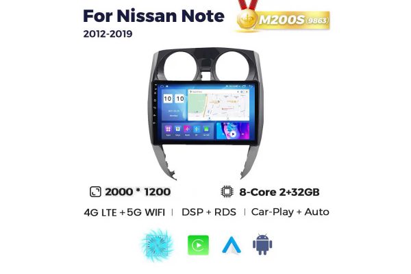 Штатна магнітола для Nissan Note 12-19 Resonance M200 2K