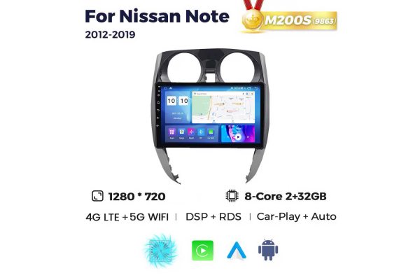 Штатная магнитола для Nissan Note 12-19 Resonance M200 HD