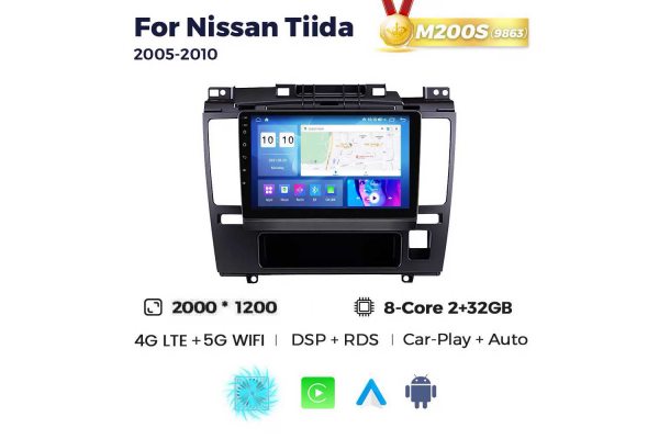 Штатная магнитола для Nissan Tiida 05-10 Resonance M200 2K
