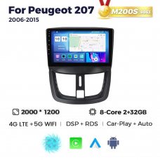 Штатная магнитола для Peugeot 207 06-15 Resonance M200 2K