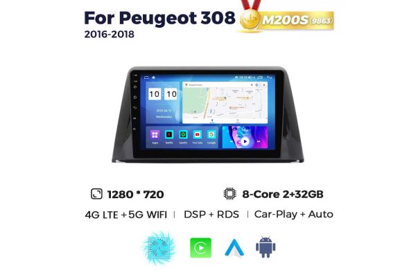 Штатная магнитола для Peugeot 308 16-19 Resonance M200 HD