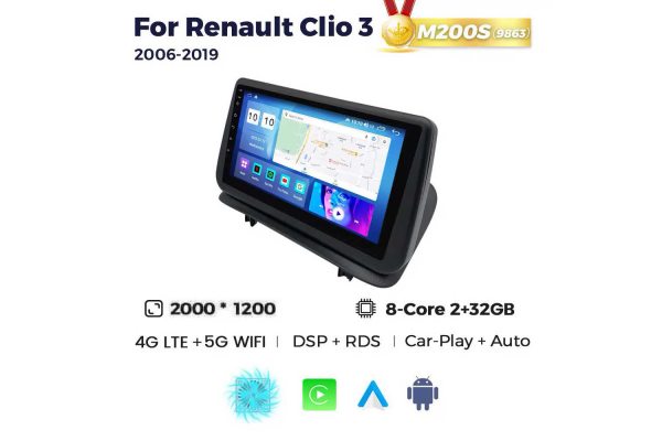Штатная магнитола для Renault Clio 06-12 Resonance M200 2K