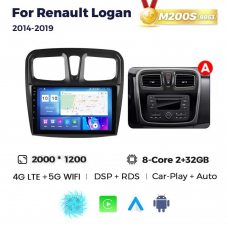 Штатна магнітола для Renault Logan 12-19 Resonance M200 2K