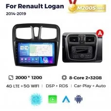 Штатная магнитола для Renault Logan 12-19 Resonance M200 2K