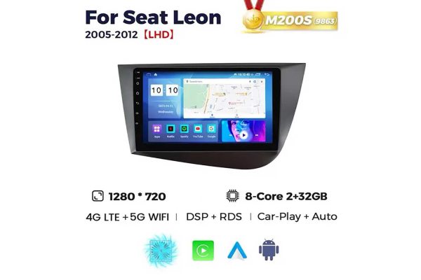 Штатная магнитола для Seat Leon 05-12 Resonance M200 HD