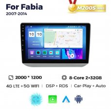 Штатная магнитола для Skoda Fabia 07-14 Resonance M200 2K