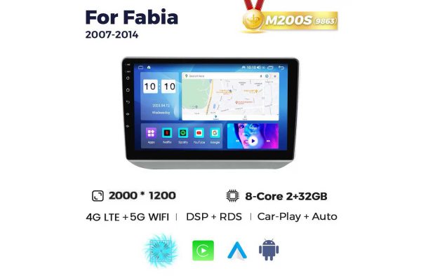 Штатна магнітола для Skoda Fabia 07-14 Resonance M200 2K