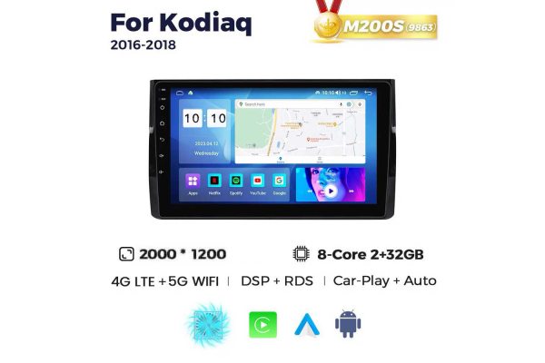 Штатная магнитола для Skoda Kodiaq 16-21 Resonance M200 2K