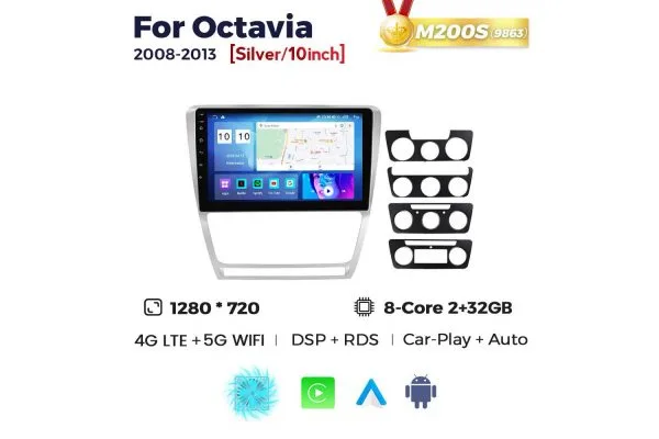 Штатна магнітола для Skoda Octavia 08-13 Resonance M200 HD