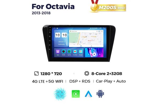 Штатная магнитола для Skoda Octavia 13-18 Resonance M200 HD