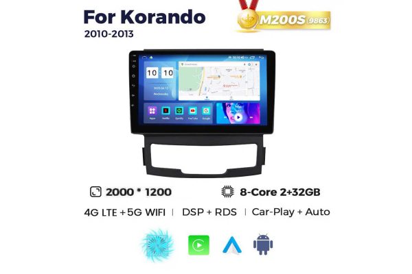 Штатна магнітола для SsangYong Korando 10-13 Resonance M200 2K