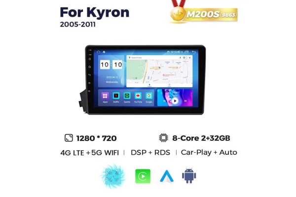 Штатна магнітола для SsangYong Kyron 05-14 Resonance M200 HD