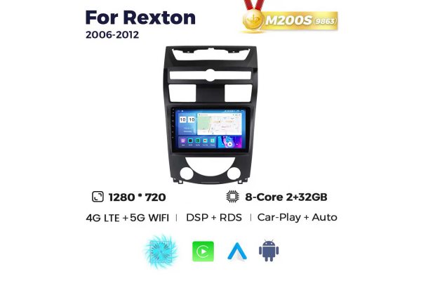 Штатна магнітола для SsangYong Rexton 06-12 Resonance M200 HD