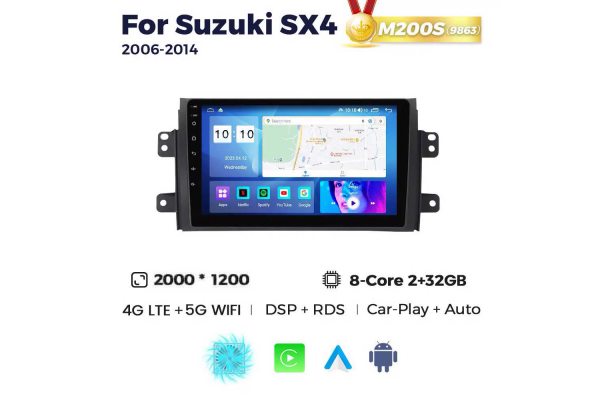 Штатна магнітола для Suzuki SX4 06-13 Resonance M200 2K