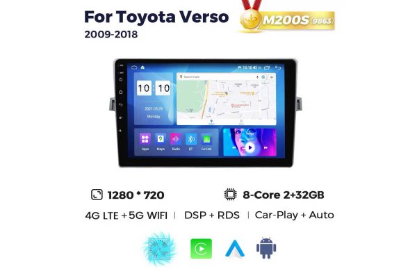 Штатна магнітола для Toyota Corolla 09-18 Resonance M200 HD