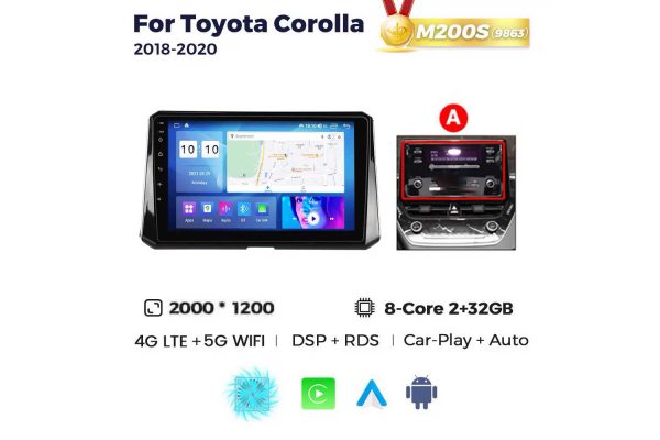 Штатная магнитола для Toyota Corolla 18-20 Resonance M200 2K