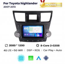 Штатная магнитола для Toyota Highlander 07-13 Resonance M200 2K