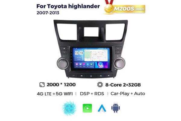 Штатна магнітола для Toyota Highlander 07-13 Resonance M200 2K