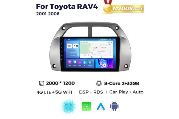 Штатная магнитола для Toyota RAV4 01-06 Resonance M200 2K