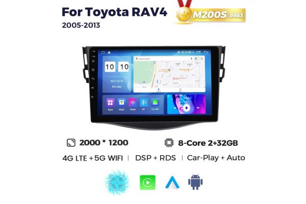 Штатная магнитола для Toyota RAV4 05-13 Resonance M200 2K